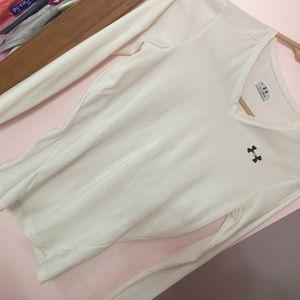 Under armour white long sleeve